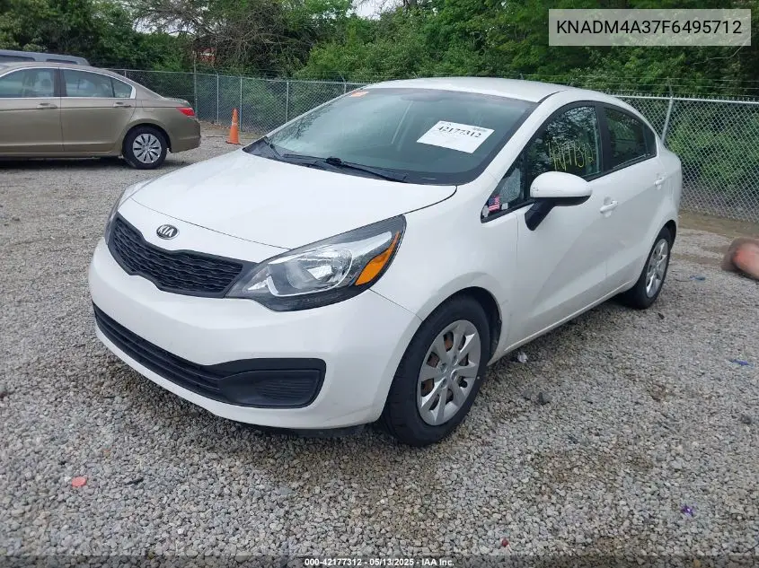 knadm4a37f6495712 KNADM4A37F6495712 2015 Kia Rio Lx