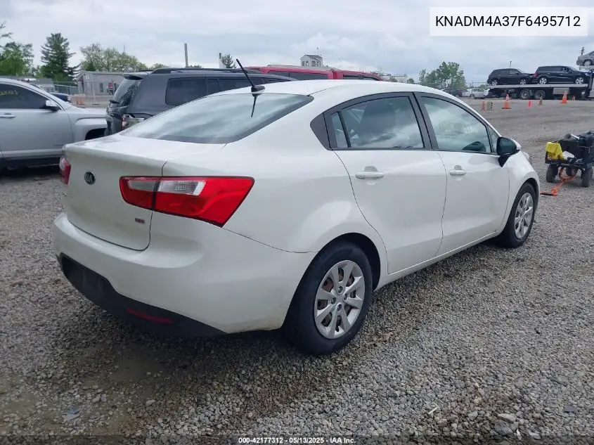 knadm4a37f6495712 KNADM4A37F6495712 2015 Kia Rio Lx