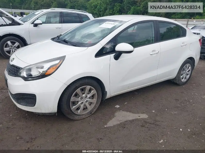 2015 Kia Rio Lx VIN: KNADM4A37F6428334 Lot: 42233424