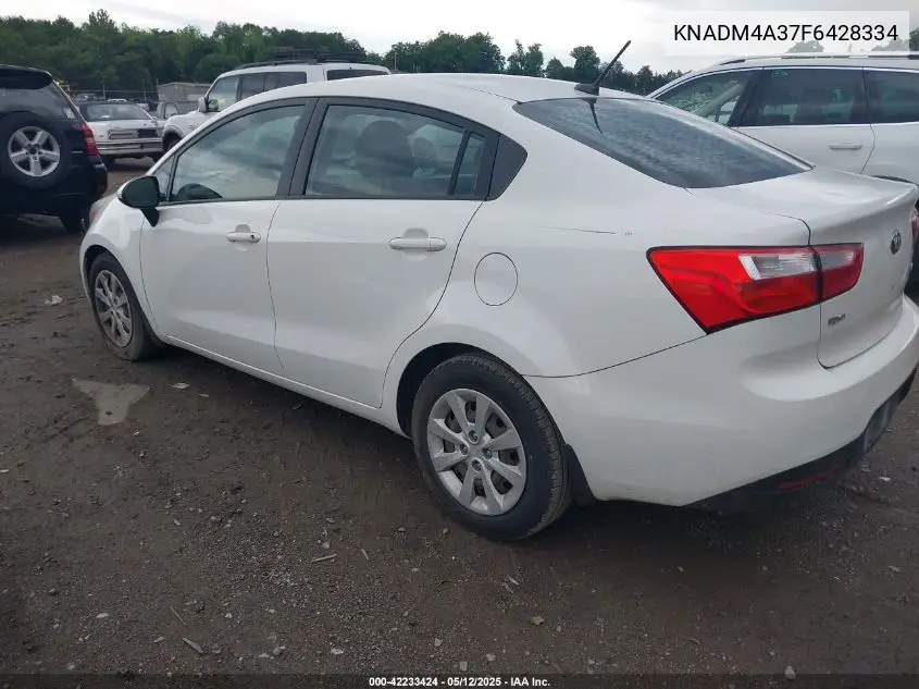 2015 Kia Rio Lx VIN: KNADM4A37F6428334 Lot: 42233424
