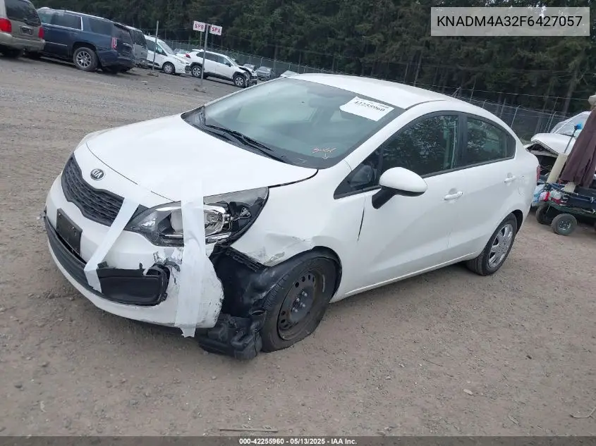 2015 Kia Rio Lx VIN: KNADM4A32F6427057 Lot: 42255960