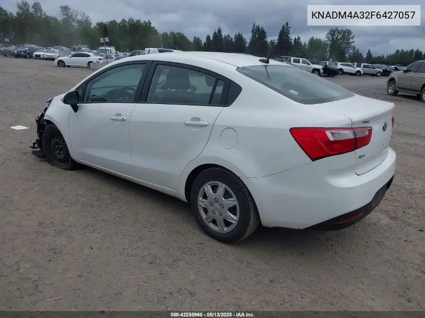 2015 Kia Rio Lx VIN: KNADM4A32F6427057 Lot: 42255960