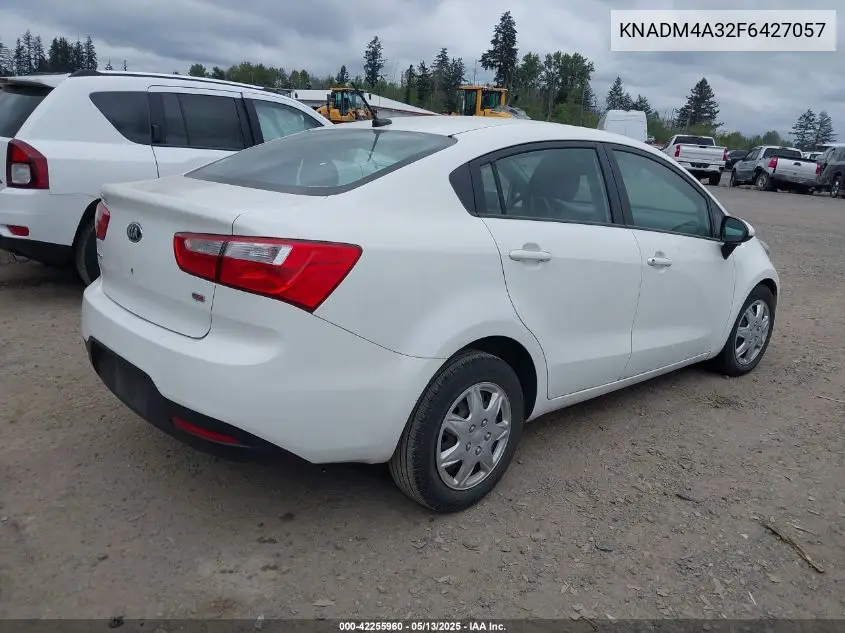 2015 Kia Rio Lx VIN: KNADM4A32F6427057 Lot: 42255960