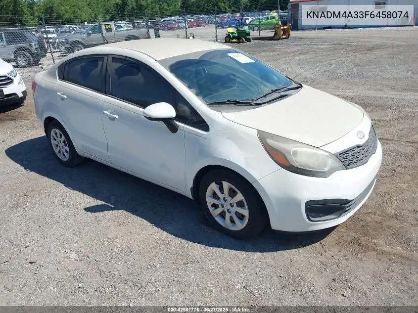 2015 Kia Rio Lx VIN: KNADM4A33F6458074 Lot: 42581776