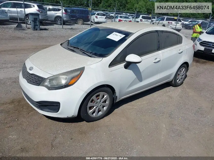 2015 Kia Rio Lx VIN: KNADM4A33F6458074 Lot: 42581776