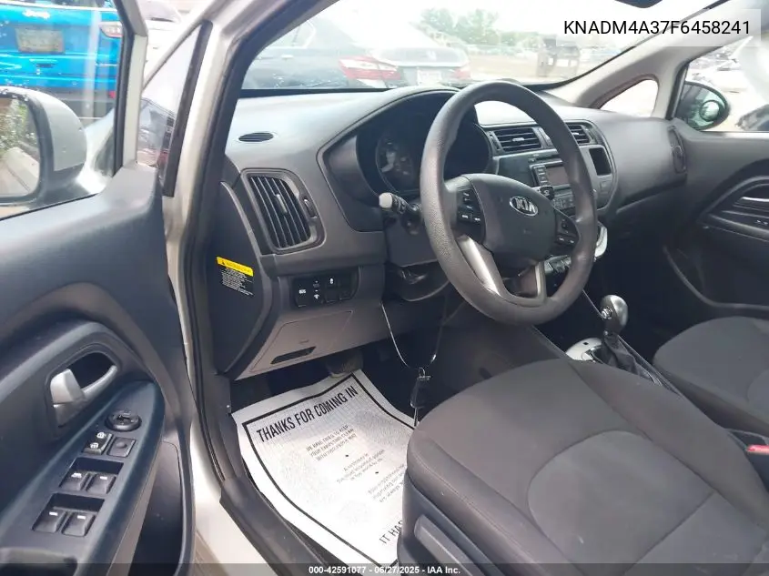 2015 Kia Rio Lx VIN: KNADM4A37F6458241 Lot: 42591077