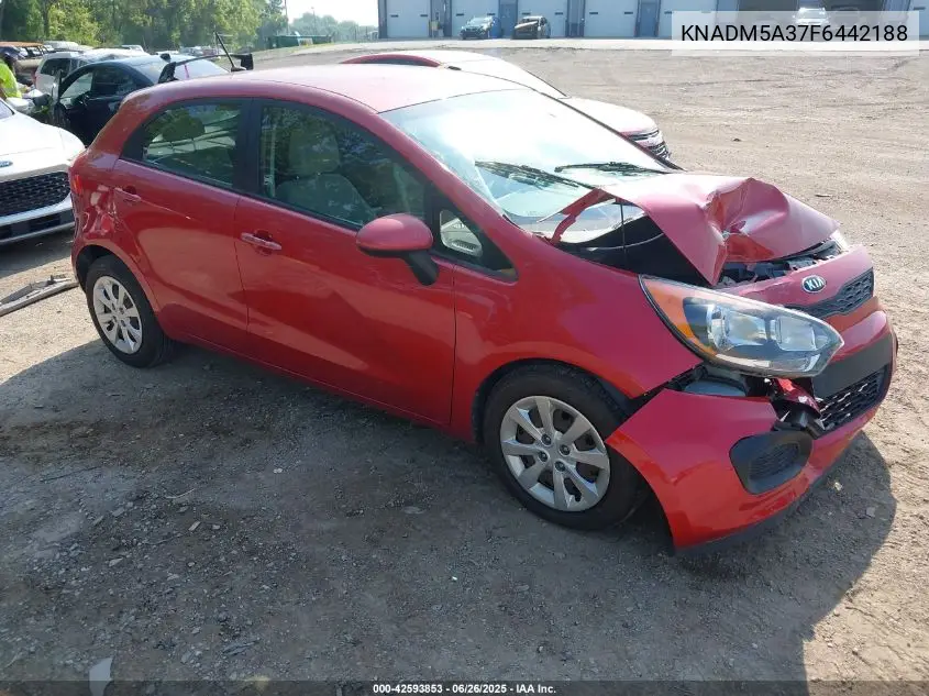 2015 Kia Rio Lx VIN: KNADM5A37F6442188 Lot: 42593853