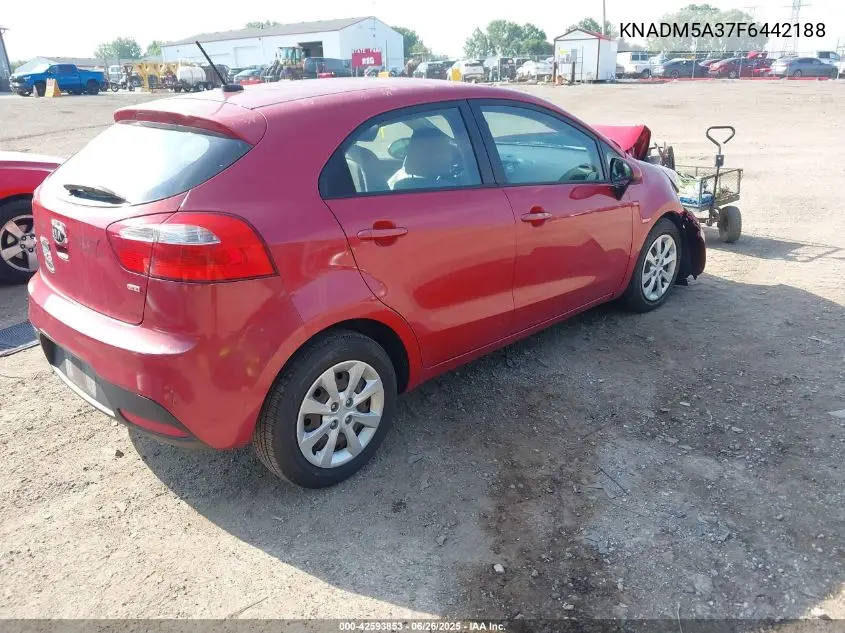 2015 Kia Rio Lx VIN: KNADM5A37F6442188 Lot: 42593853