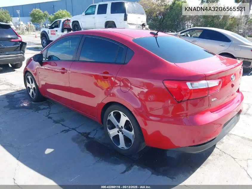 2016 Kia Rio Sx VIN: KNADN4A32G6565521 Lot: 42260116
