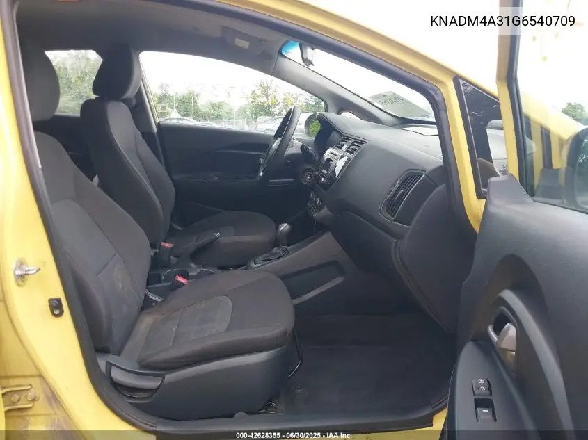 2016 Kia Rio Lx VIN: KNADM4A31G6540709 Lot: 42628355