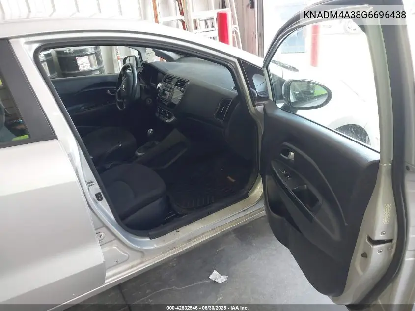 2016 Kia Rio Lx VIN: KNADM4A38G6696438 Lot: 42632546