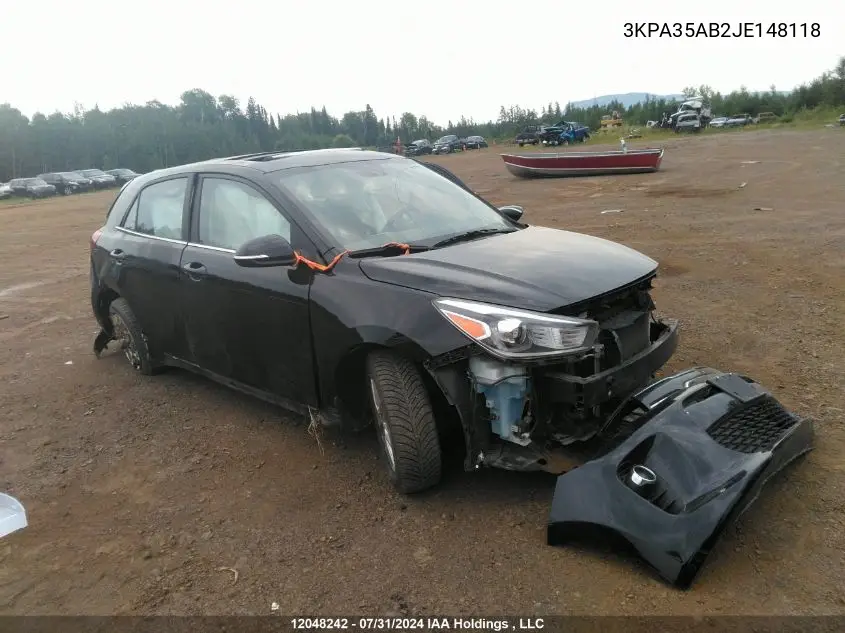2018 Kia Rio 5-Door VIN: 3KPA35AB2JE148118 Lot: 12048242