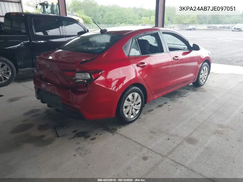 2018 Kia Rio S VIN: 3KPA24AB7JE097051 Lot: 42232515