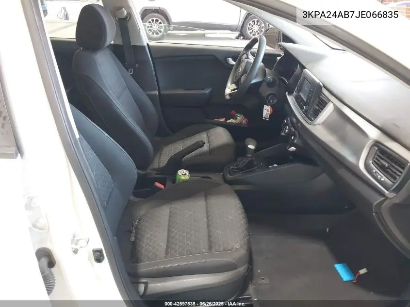 2018 Kia Rio Lx VIN: 3KPA24AB7JE066835 Lot: 42597535