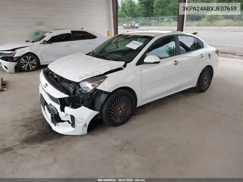 2018 Kia Rio S VIN: 3KPA24ABXJE07659 Lot: 42606438