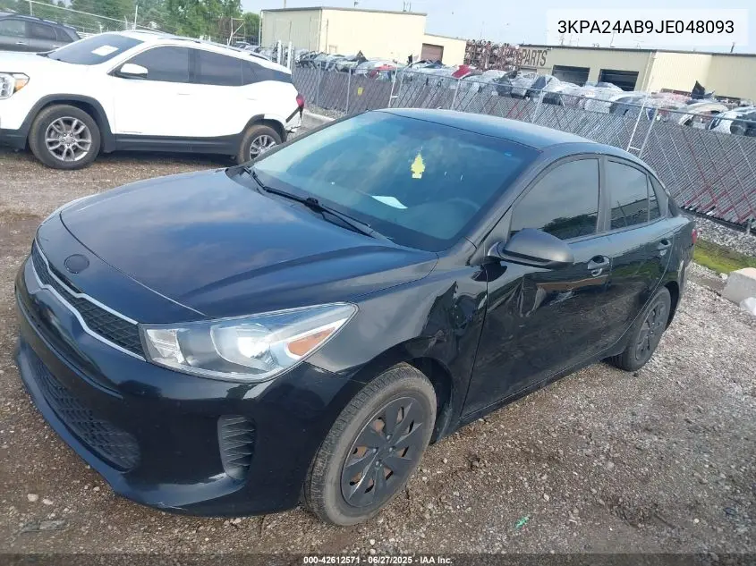 2018 Kia Rio Lx VIN: 3KPA24AB9JE048093 Lot: 42612571