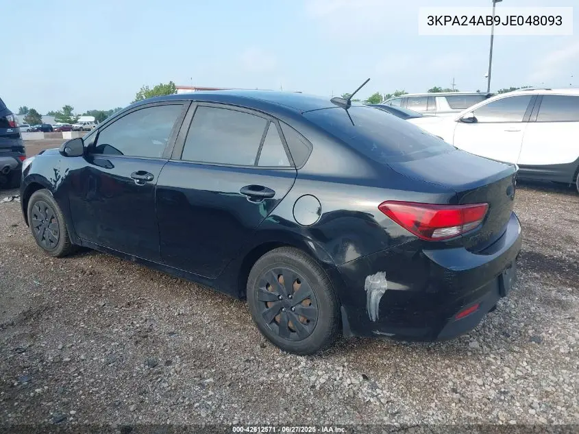 2018 Kia Rio Lx VIN: 3KPA24AB9JE048093 Lot: 42612571
