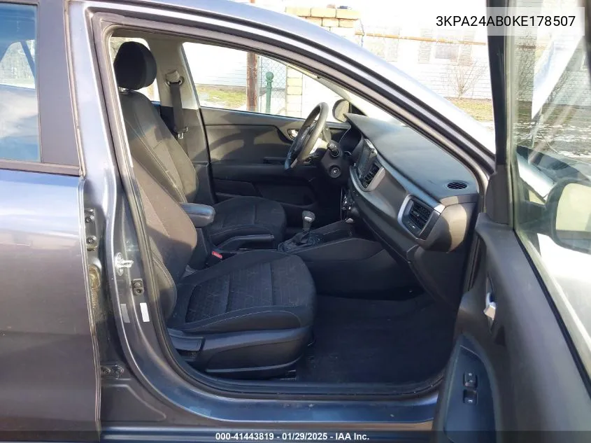 2019 Kia Rio S VIN: 3KPA24AB0KE178507 Lot: 41443819