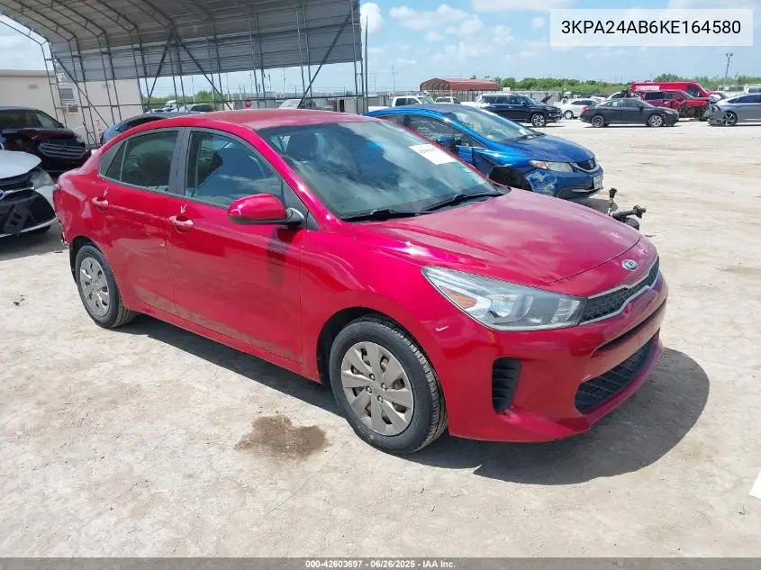 2019 Kia Rio S VIN: 3KPA24AB6KE164580 Lot: 42603697