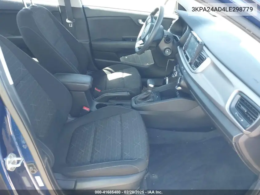2020 Kia Rio S VIN: 3KPA24AD4LE298779 Lot: 41685480