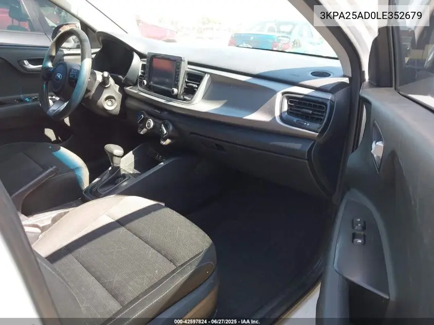 2020 Kia Rio 5-Door S VIN: 3KPA25AD0LE352679 Lot: 42597824