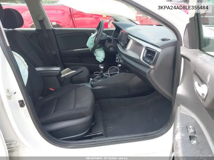 2020 Kia Rio S VIN: 3KPA24AD8LE355484 Lot: 42744616
