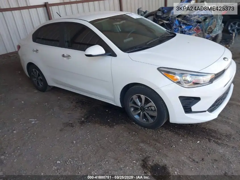 2021 Kia Rio S VIN: 3KPA24AD8ME425373 Lot: 41880751