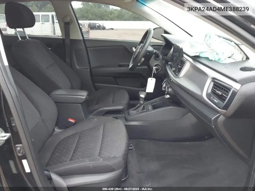 2021 Kia Rio S VIN: 3KPA24AD4ME388239 Lot: 42612843
