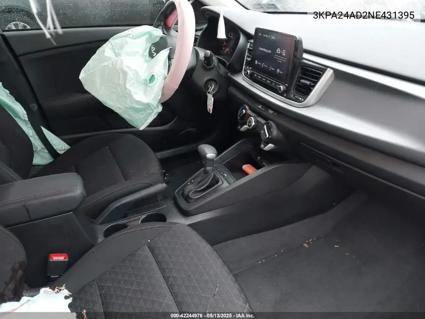 2022 Kia Rio S VIN: 3KPA24AD2NE431395 Lot: 42244976