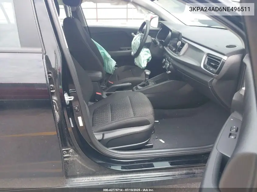 2022 Kia Rio S VIN: 3KPA24AD6NE496511 Lot: 42775714