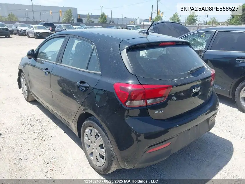 2023 Kia Rio S VIN: 3KPA25AD8PE568527 Lot: 12345240