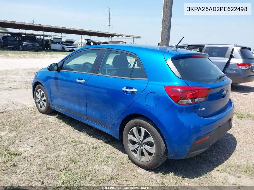 2023 Kia Rio 5-Door S VIN: 3KPA25AD2PE622498 Lot: 41946775