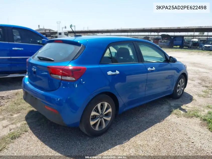 2023 Kia Rio 5-Door S VIN: 3KPA25AD2PE622498 Lot: 41946775