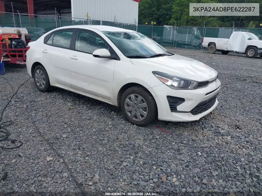2023 Kia Rio Lx/S VIN: 3KPA24AD8PE622287 Lot: 42606374