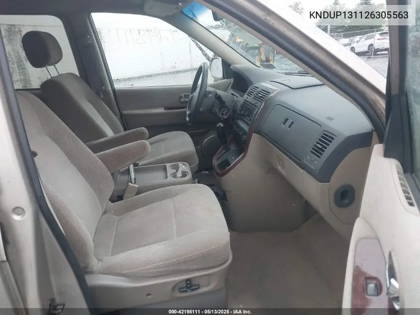 2002 Kia Sedona Ex/Lx VIN: KNDUP131126305563 Lot: 42198111
