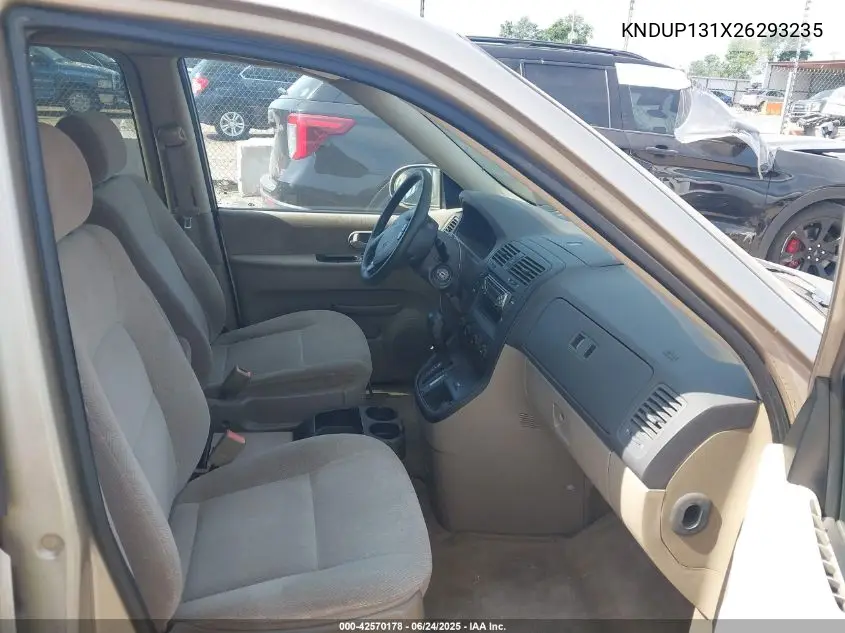 2002 Kia Sedona Ex/Lx VIN: KNDUP131X26293235 Lot: 42570178