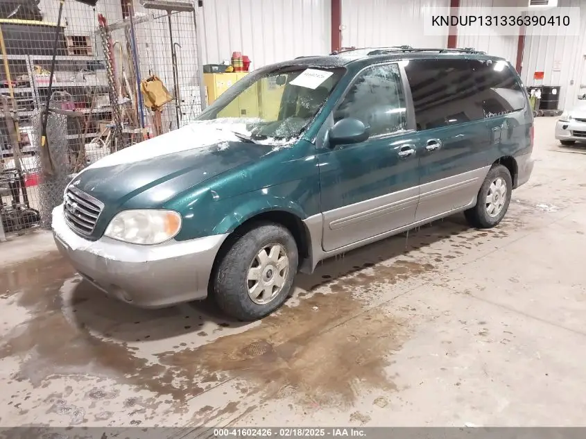 2003 Kia Sedona Ex/Lx VIN: KNDUP131336390410 Lot: 41602426