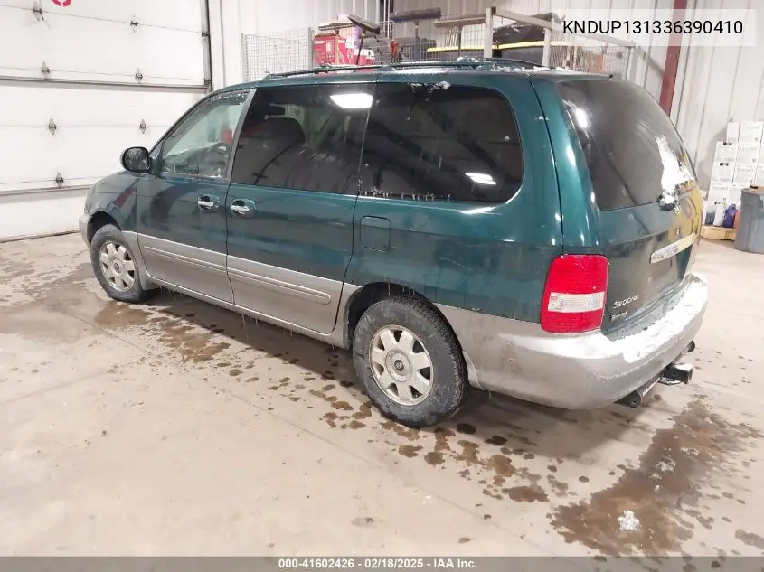 2003 Kia Sedona Ex/Lx VIN: KNDUP131336390410 Lot: 41602426