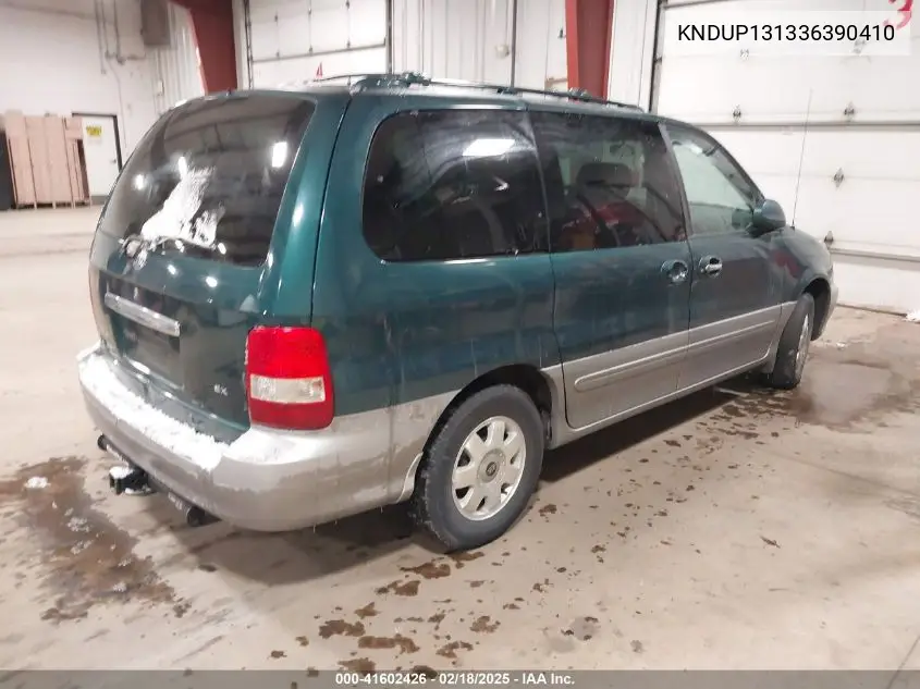 2003 Kia Sedona Ex/Lx VIN: KNDUP131336390410 Lot: 41602426
