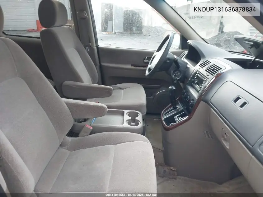 2003 Kia Sedona Ex/Lx VIN: KNDUP131636378834 Lot: 42016556