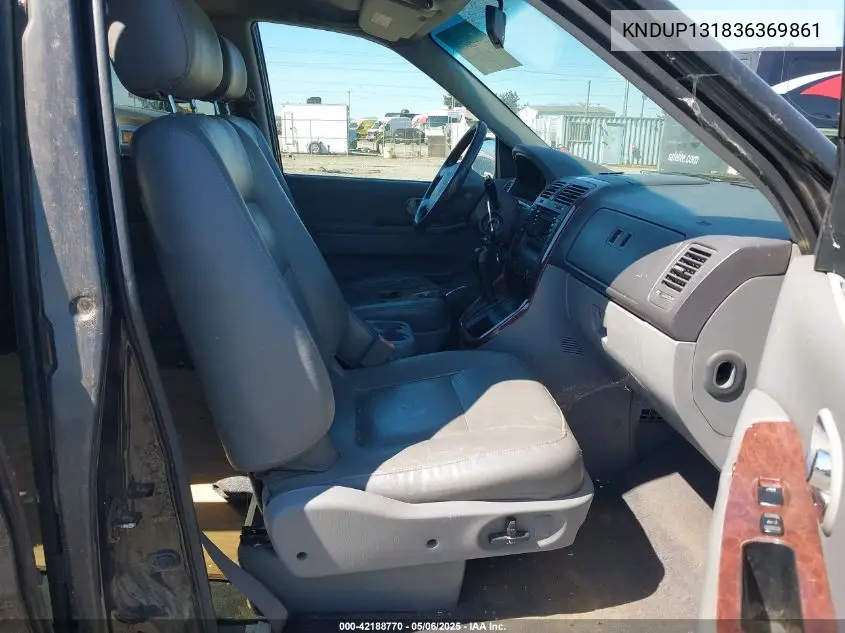 2003 Kia Sedona Ex/Lx VIN: KNDUP131836369861 Lot: 42188770