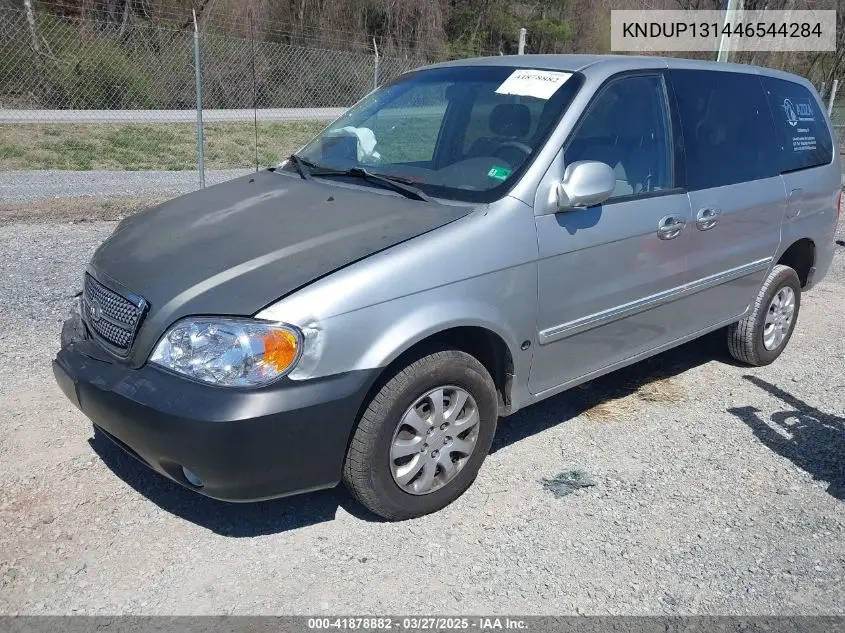 2004 Kia Sedona Ex/Lx VIN: KNDUP131446544284 Lot: 41878882