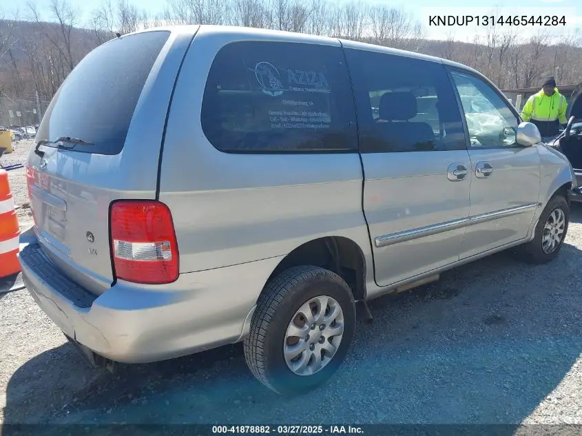 2004 Kia Sedona Ex/Lx VIN: KNDUP131446544284 Lot: 41878882