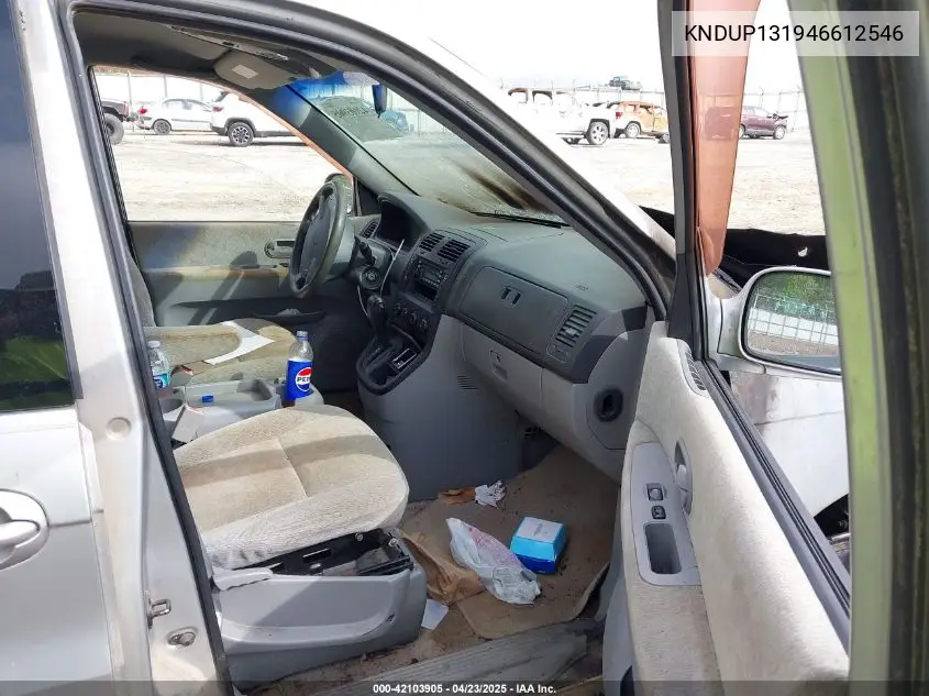 2004 Kia Sedona Ex/Lx VIN: KNDUP131946612546 Lot: 42103905