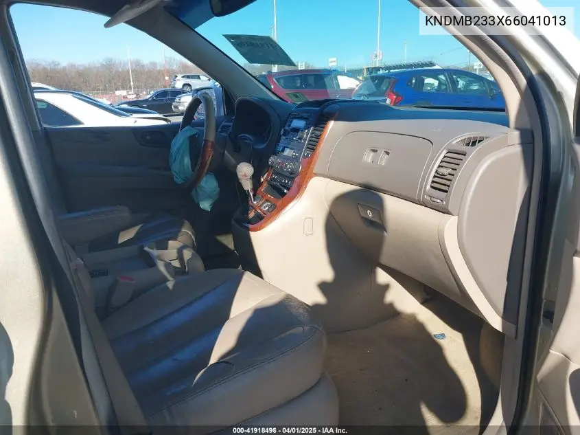 2006 Kia Sedona Ex/Lx VIN: KNDMB233X66041013 Lot: 41918496