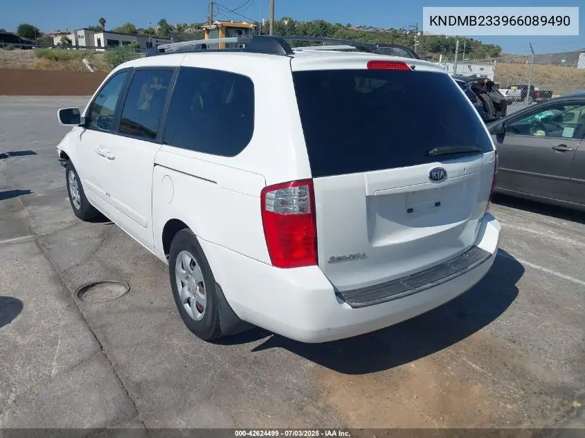 2006 Kia Sedona Ex/Lx VIN: KNDMB233966089490 Lot: 42624499