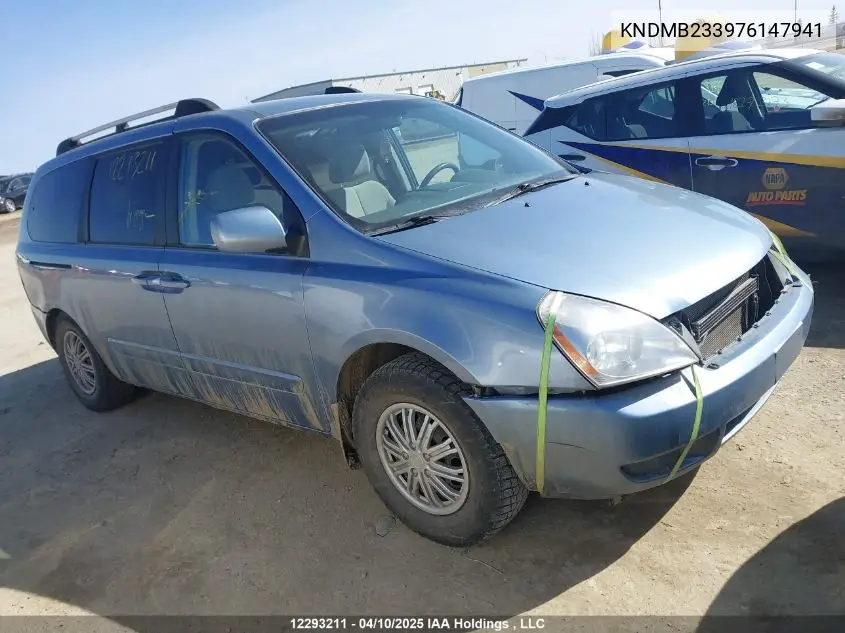 2007 Kia Sedona Ex/Lx VIN: KNDMB233976147941 Lot: 12293211