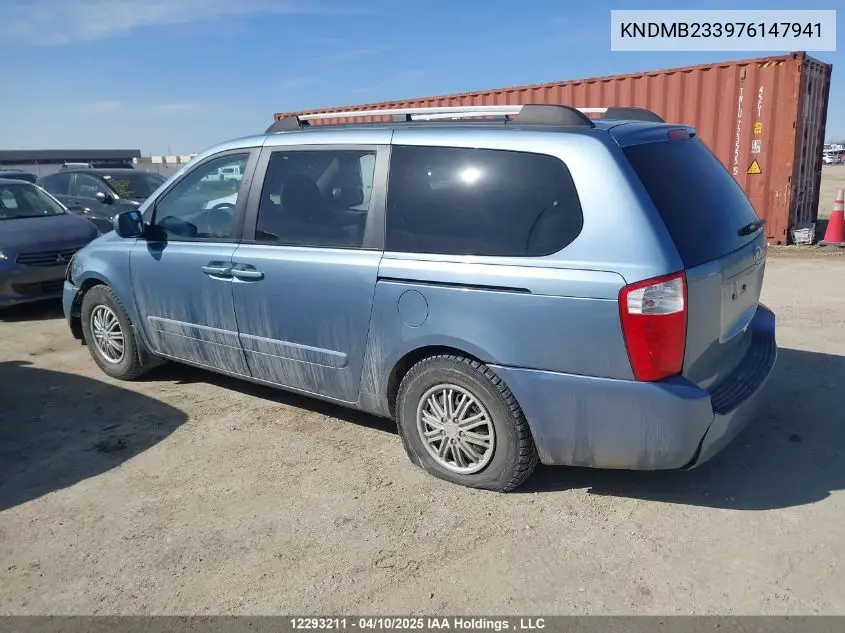 2007 Kia Sedona Ex/Lx VIN: KNDMB233976147941 Lot: 12293211