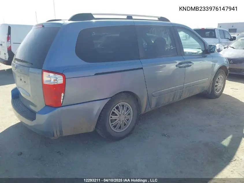 2007 Kia Sedona Ex/Lx VIN: KNDMB233976147941 Lot: 12293211