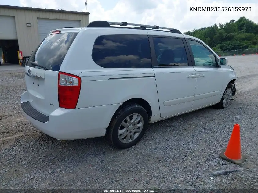 2007 Kia Sedona Ex VIN: KNDMB233576159973 Lot: 42584911